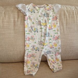 The Beaufort Bonnet Company Pastel Animal Parade Footie - Great for Easter!